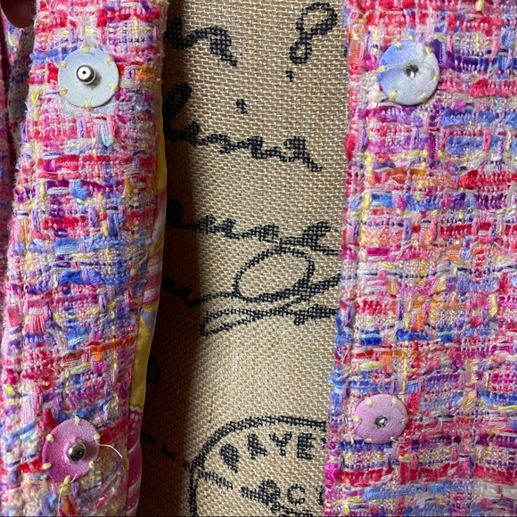 SOLD ESCADA pastel RARE pink tweed suit blazer - Picture 14 of 14